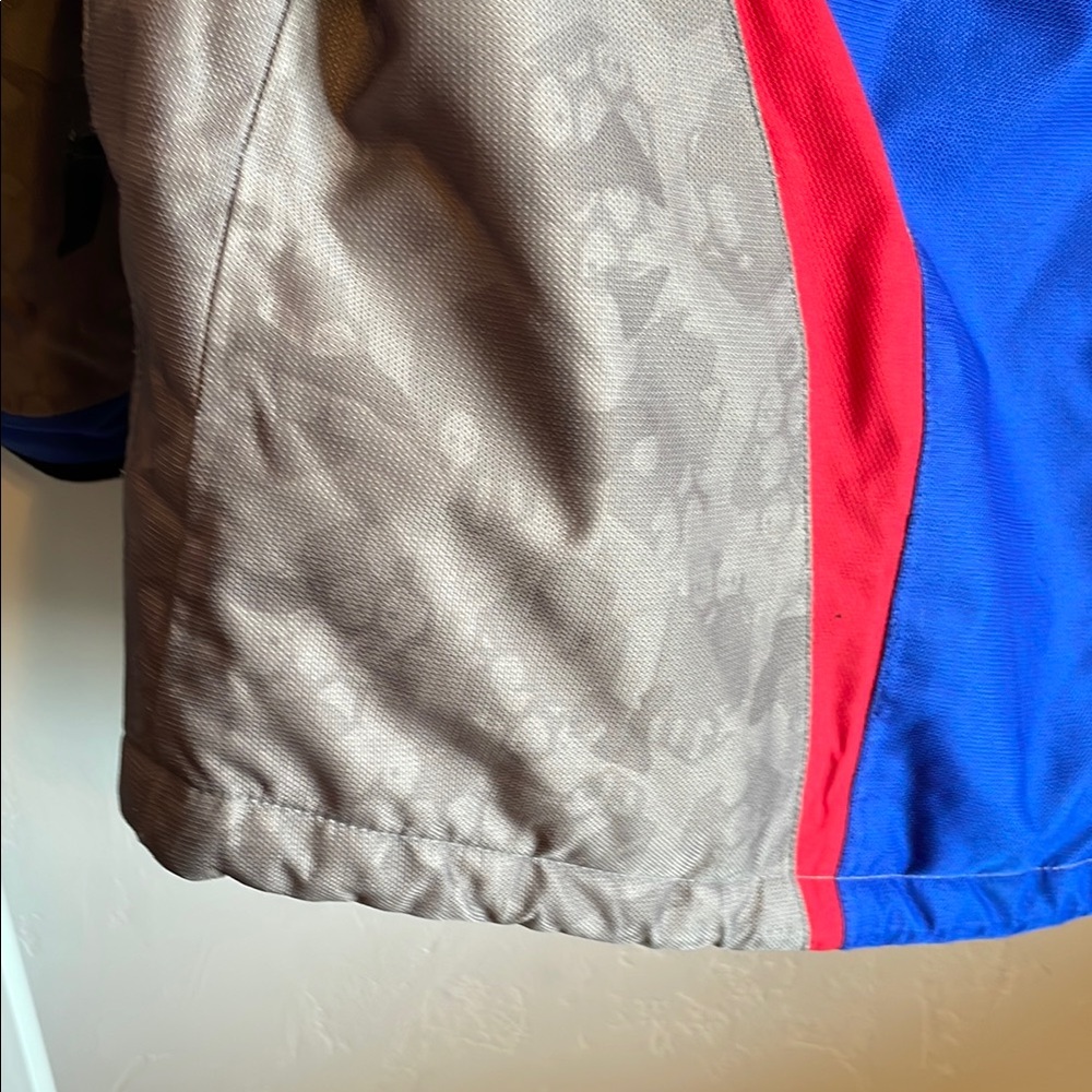 Kids Blue and Red Racing Jacket - Picture 9 of 11